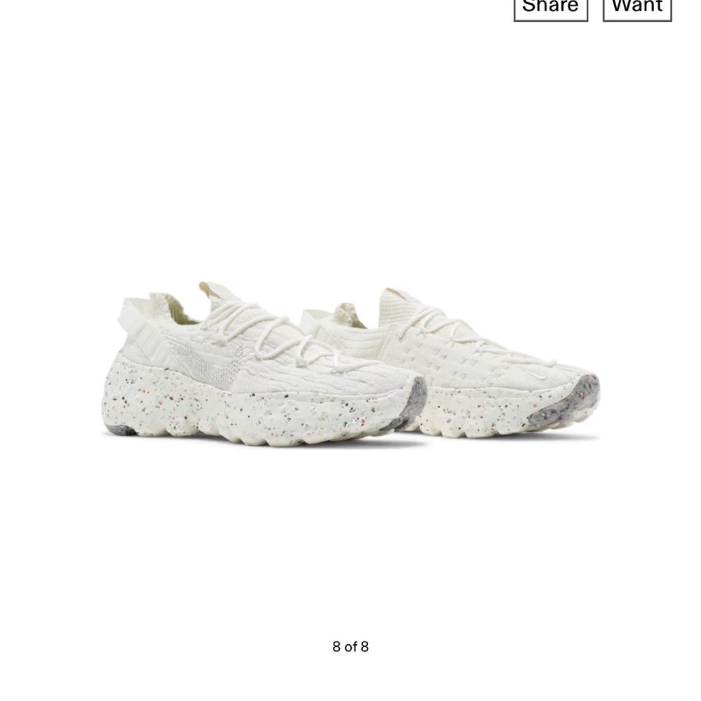 Nike Space Hippie 04 'Sail' shoe size 6